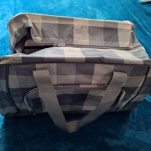 Thirty-one Brushed Check All Packed Duffle Bag NWT